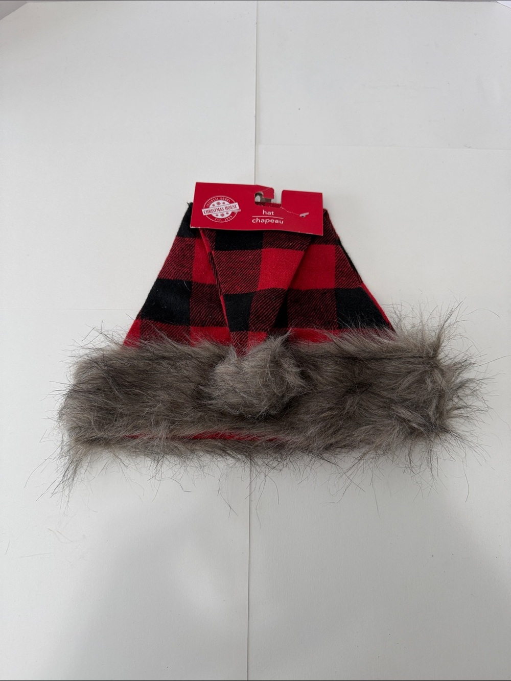 Christmas House Red & Black Buffalo Plaid Hat